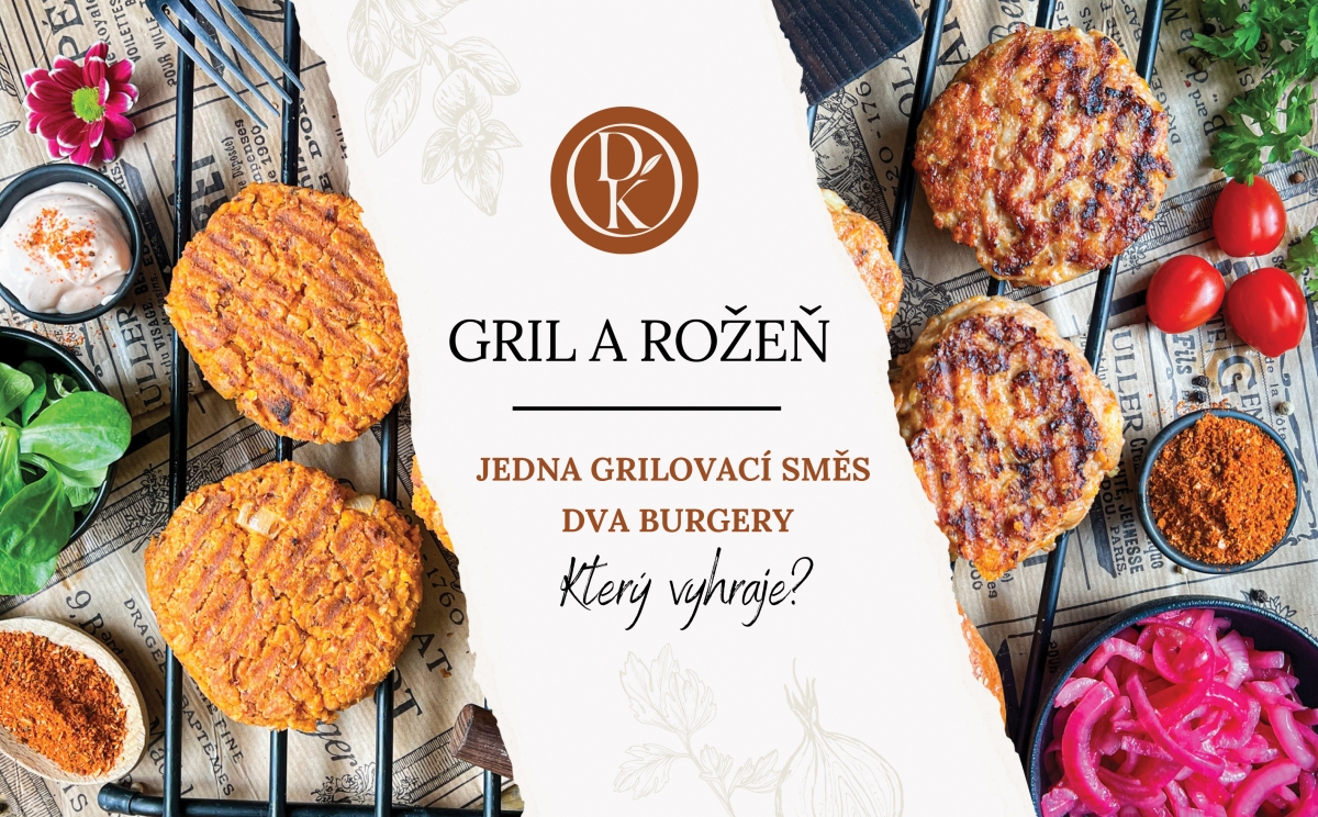 GRIL A ROŽEŇ: JEDNA GRILOVACÍ SMĚS, DVA BURGERY. KTERÝ VYHRAJE?