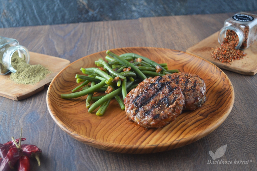 Chilli burger s fazolkami na Hráškovém pepři